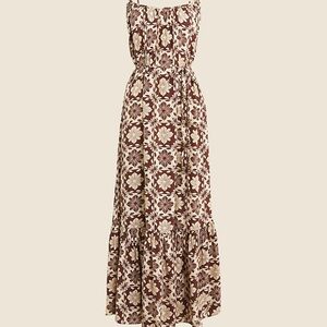 Floral Brown Maxi Dress